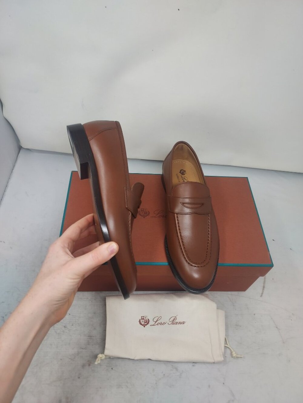 Loro Piana WOMENS Brown Sergio Loafer
